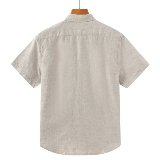 Cape Town Short-Sleeve Linen Shirt - Summer’s Essential for Cool Comfort